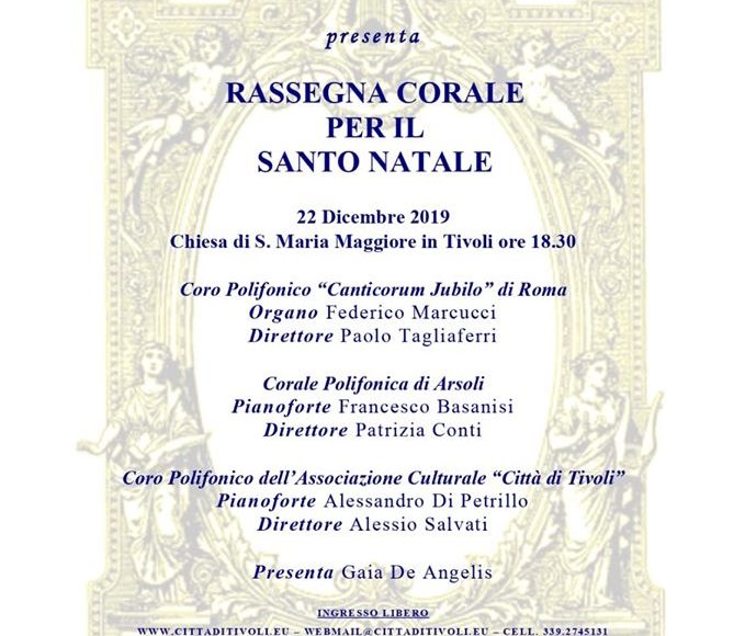 concerto di natale 2019 tivoli