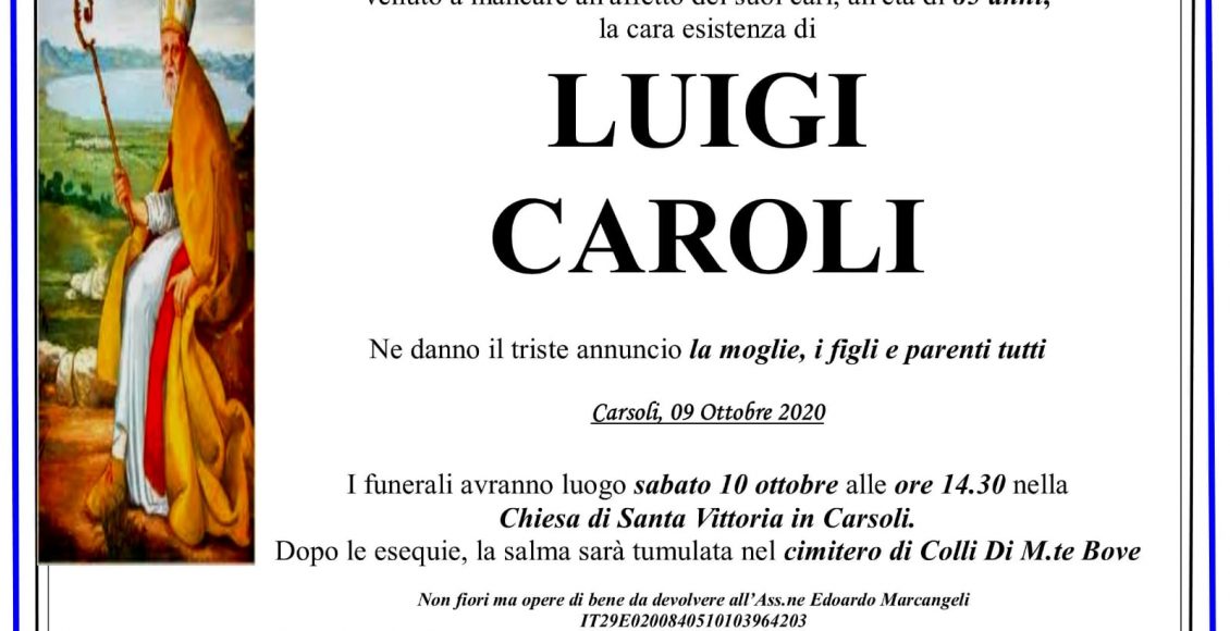 manifesto luigi caroli