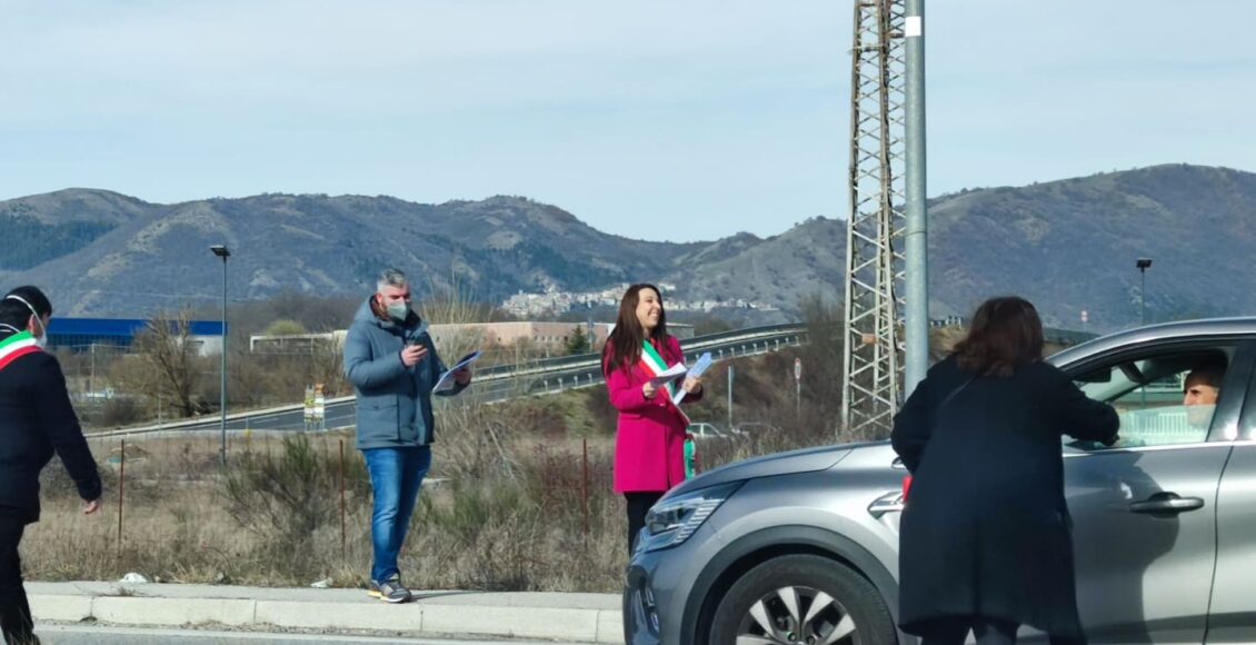 presidio sindaci casello a24 carsoli oricola 1