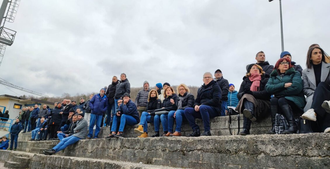 tifosi allo stadio carsoli febbraio 2023 2