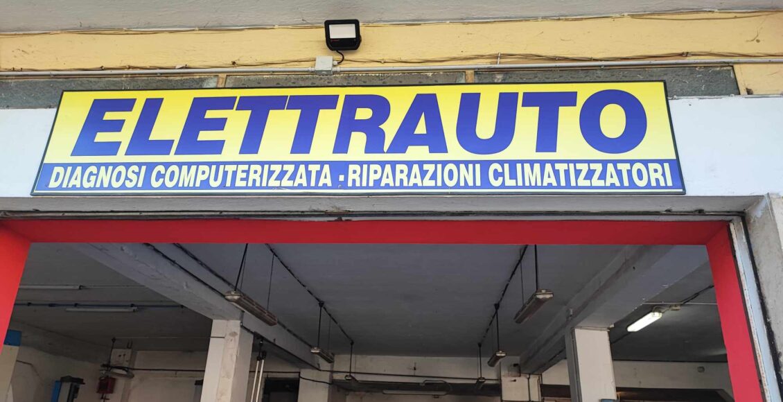 insegna elettrauto censi