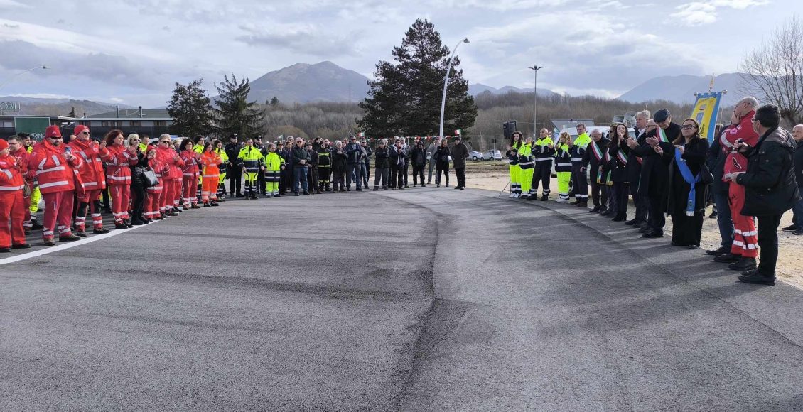 Inaugurazione Superficie elisoccorso piana del cavaliere febbraio 2024